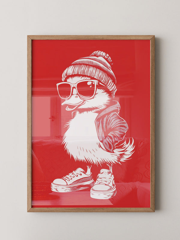 Ente Cool Rot-weiß