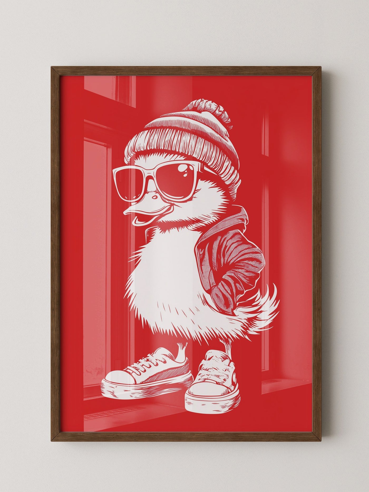 Ente Cool Rot-weiß