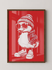 Ente Cool Rot-weiß