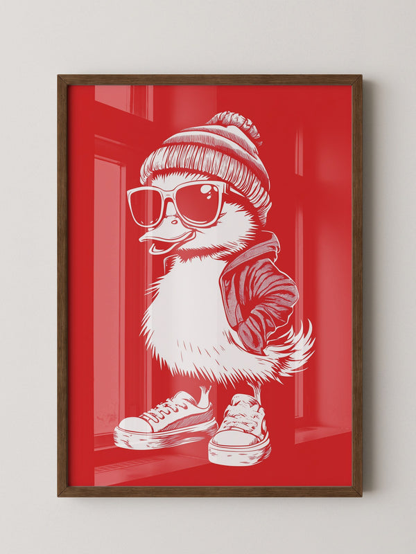 Ente Cool Rot-weiß