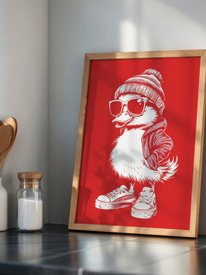 Ente Cool Rot-weiß