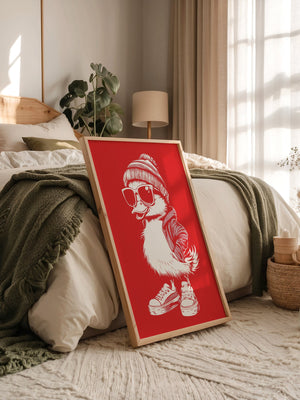 Ente Cool Rot-weiß
