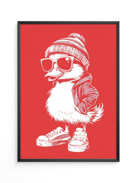 Ente Cool Rot-weiß