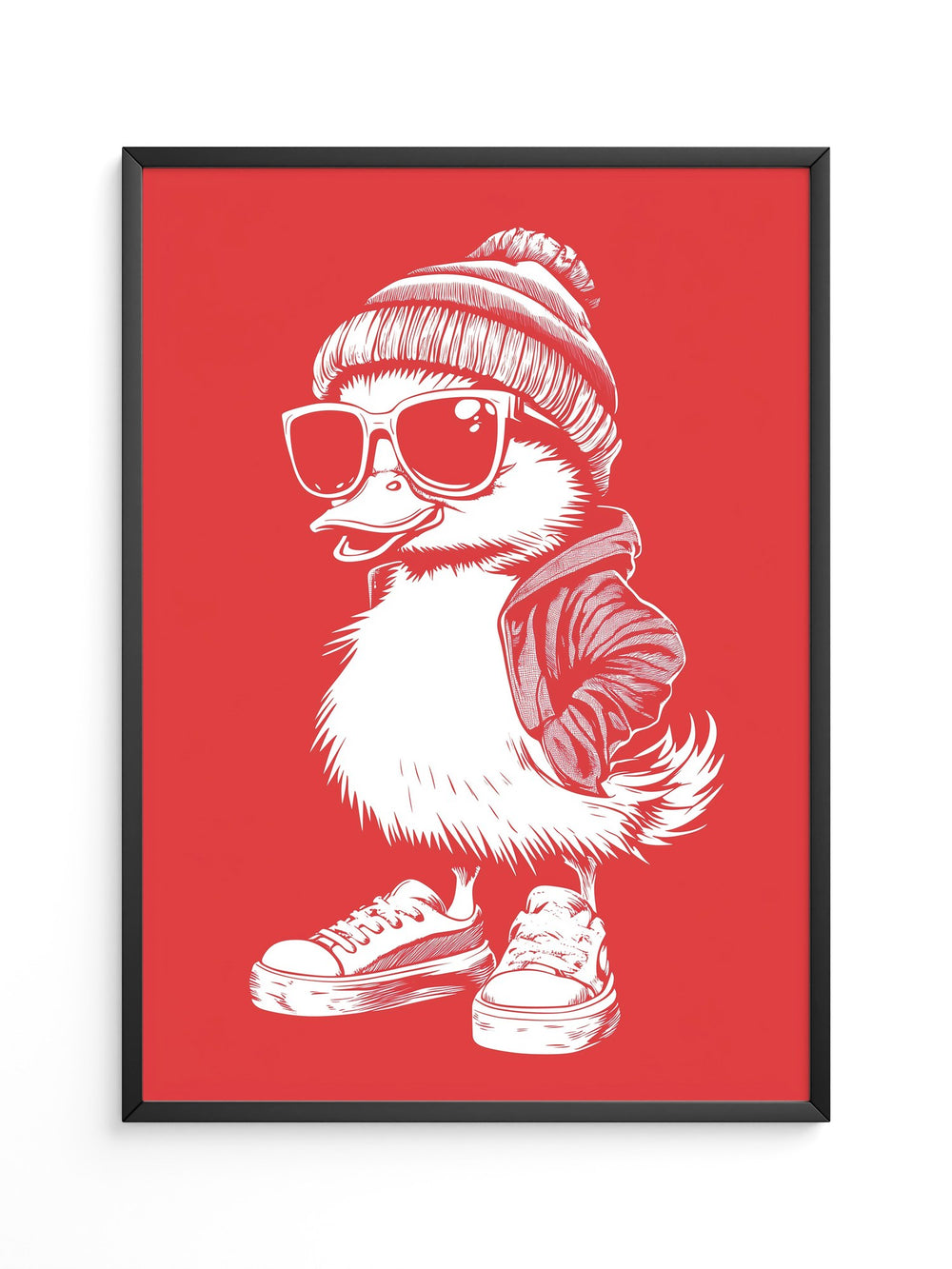 Ente Cool Rot-weiß