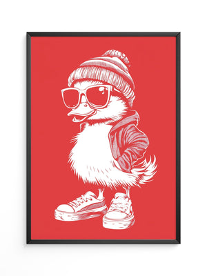 Ente Cool Rot-weiß