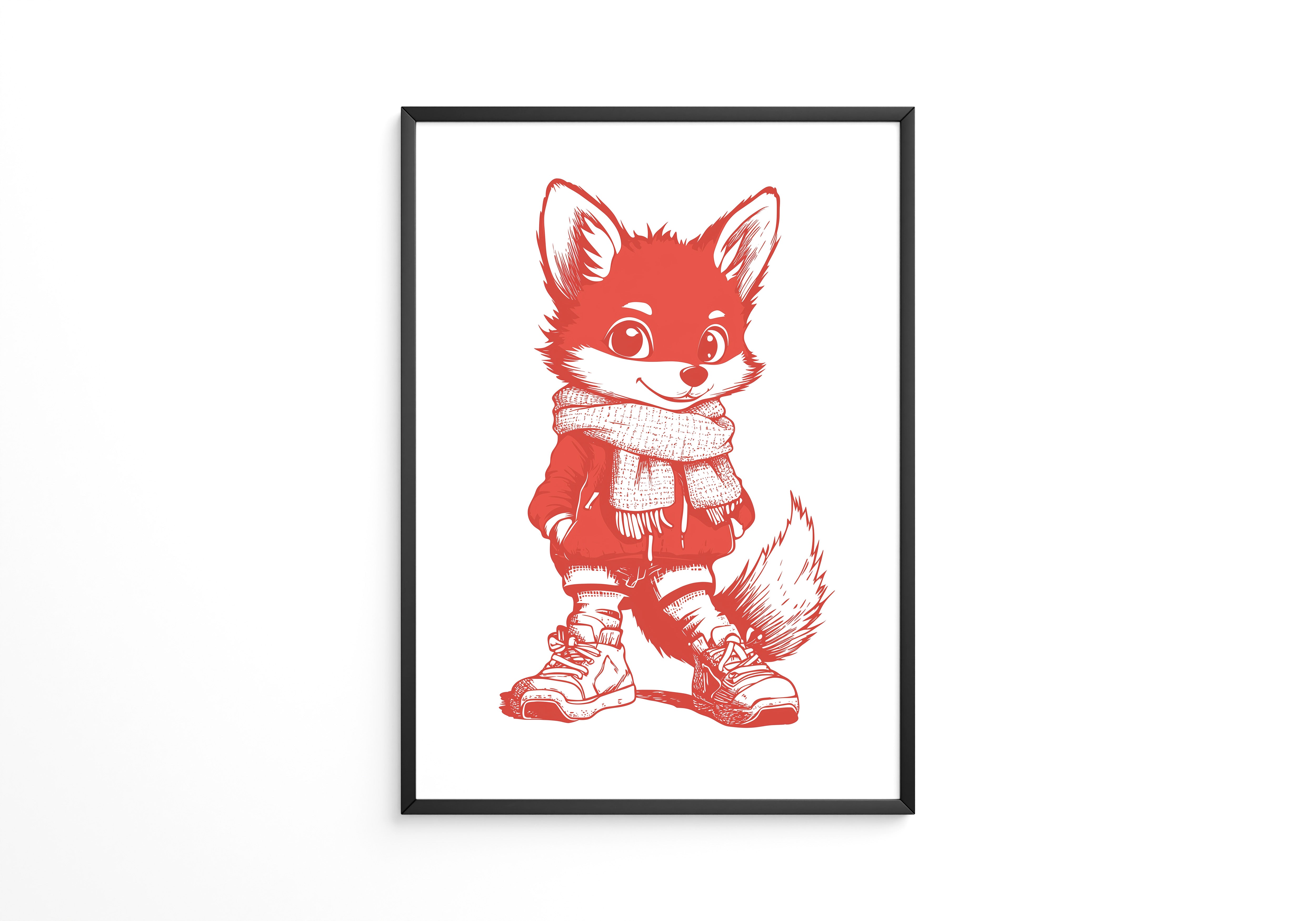 Fuchs Knuddelig Rot Zeichnung