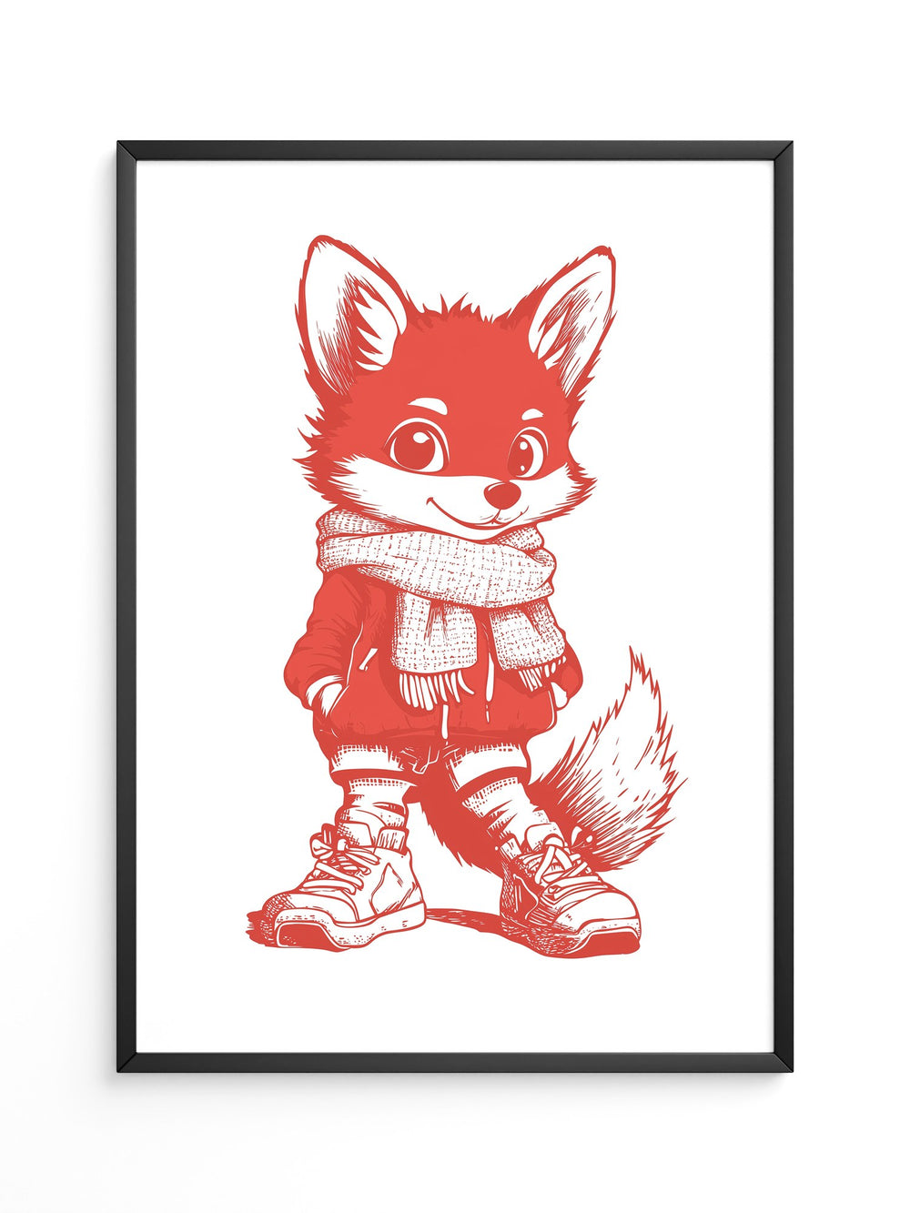 Fuchs Knuddelig Rot Zeichnung