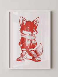 Fuchs Knuddelig Rot Zeichnung