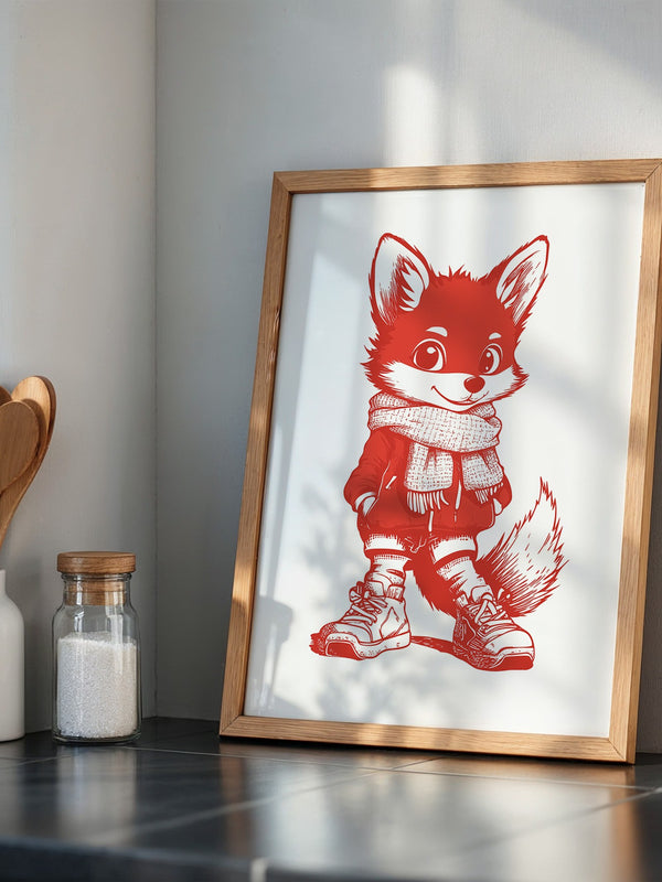 Fuchs Knuddelig Rot Zeichnung