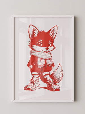 Fuchs Knuddelig Rot Zeichnung
