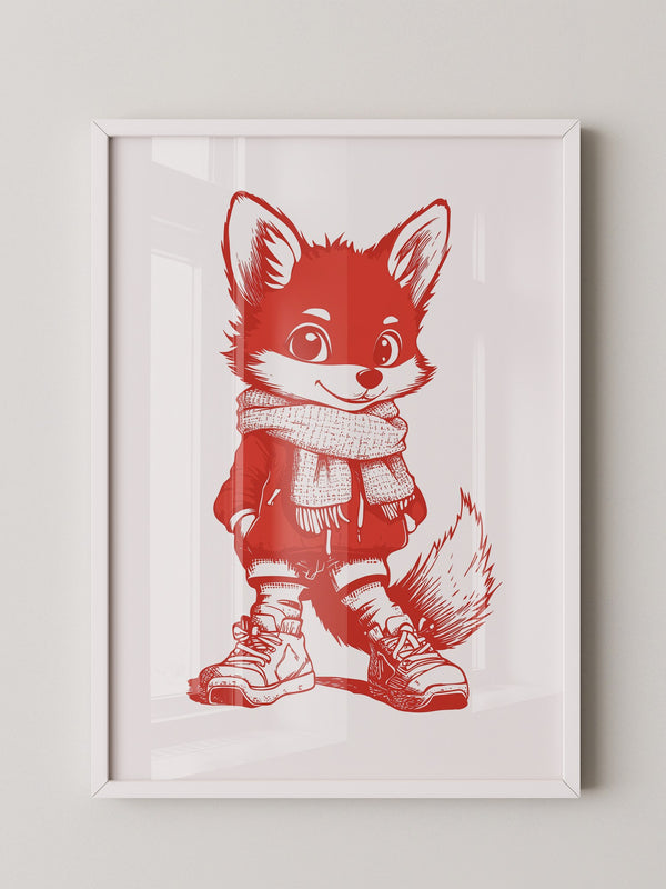 Fuchs Knuddelig Rot Zeichnung