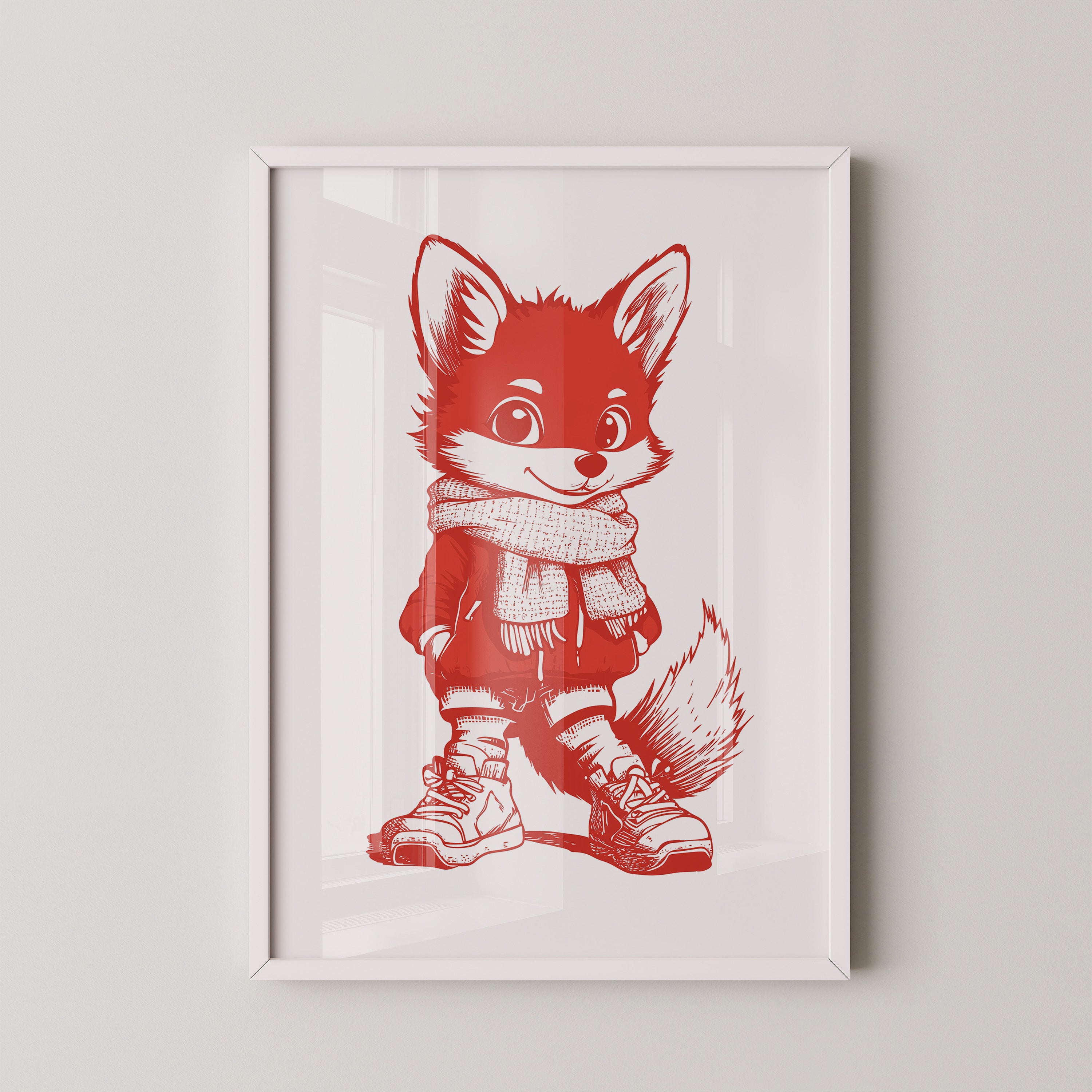 Fuchs Knuddelig Rot Zeichnung