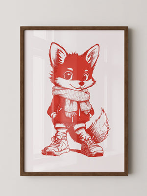 Fuchs Knuddelig Rot Zeichnung