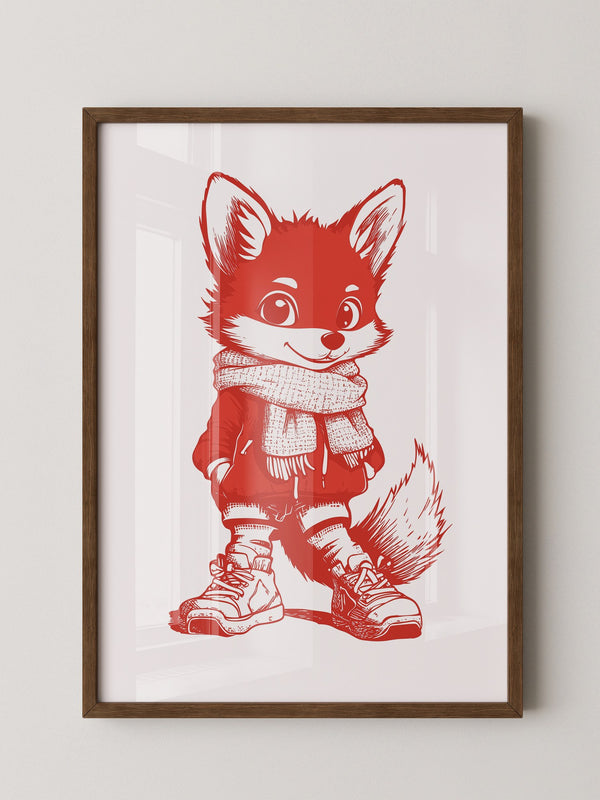 Fuchs Knuddelig Rot Zeichnung