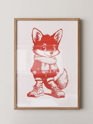 Fuchs Knuddelig Rot Zeichnung
