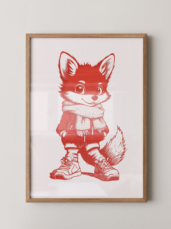 Fuchs Knuddelig Rot Zeichnung