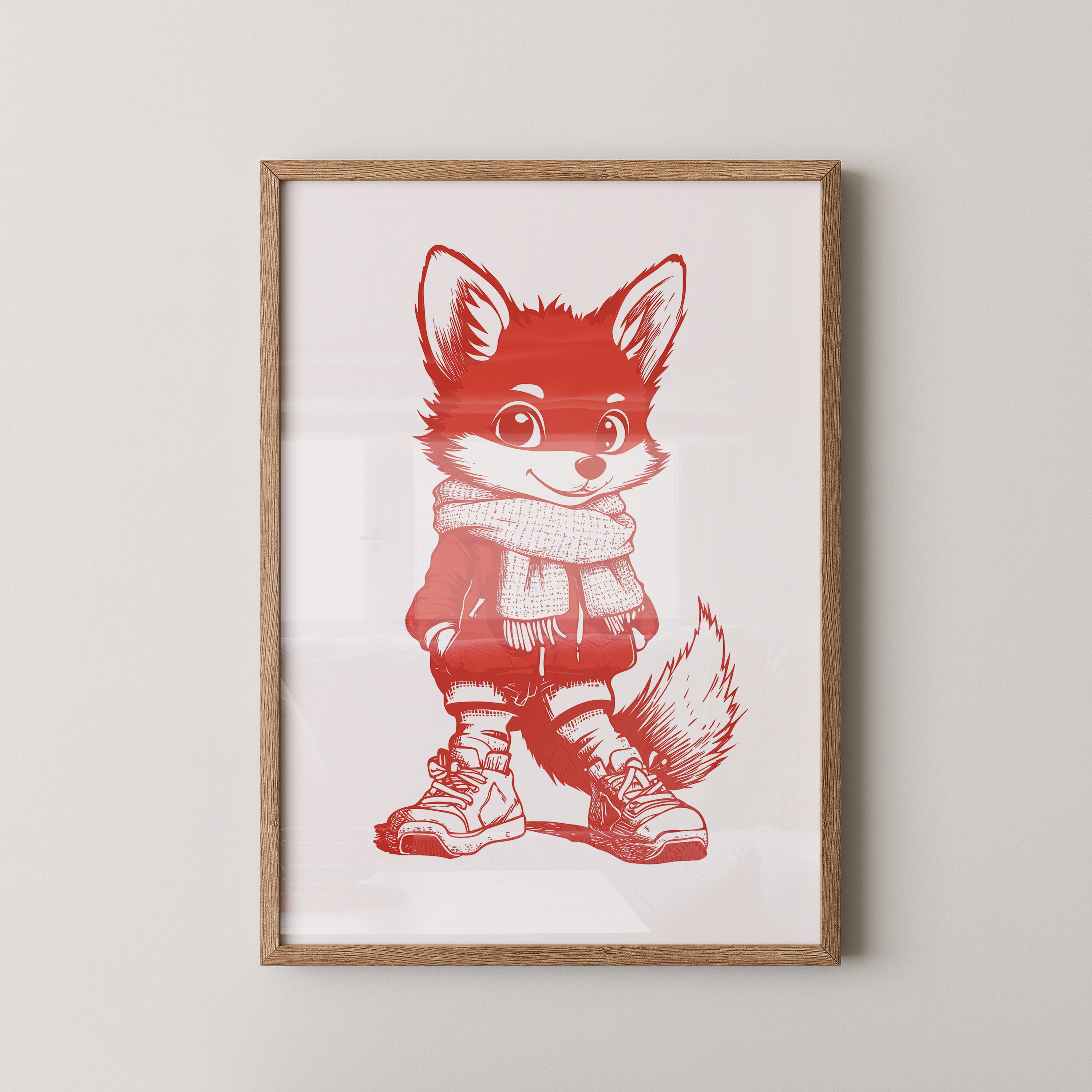 Fuchs Knuddelig Rot Zeichnung