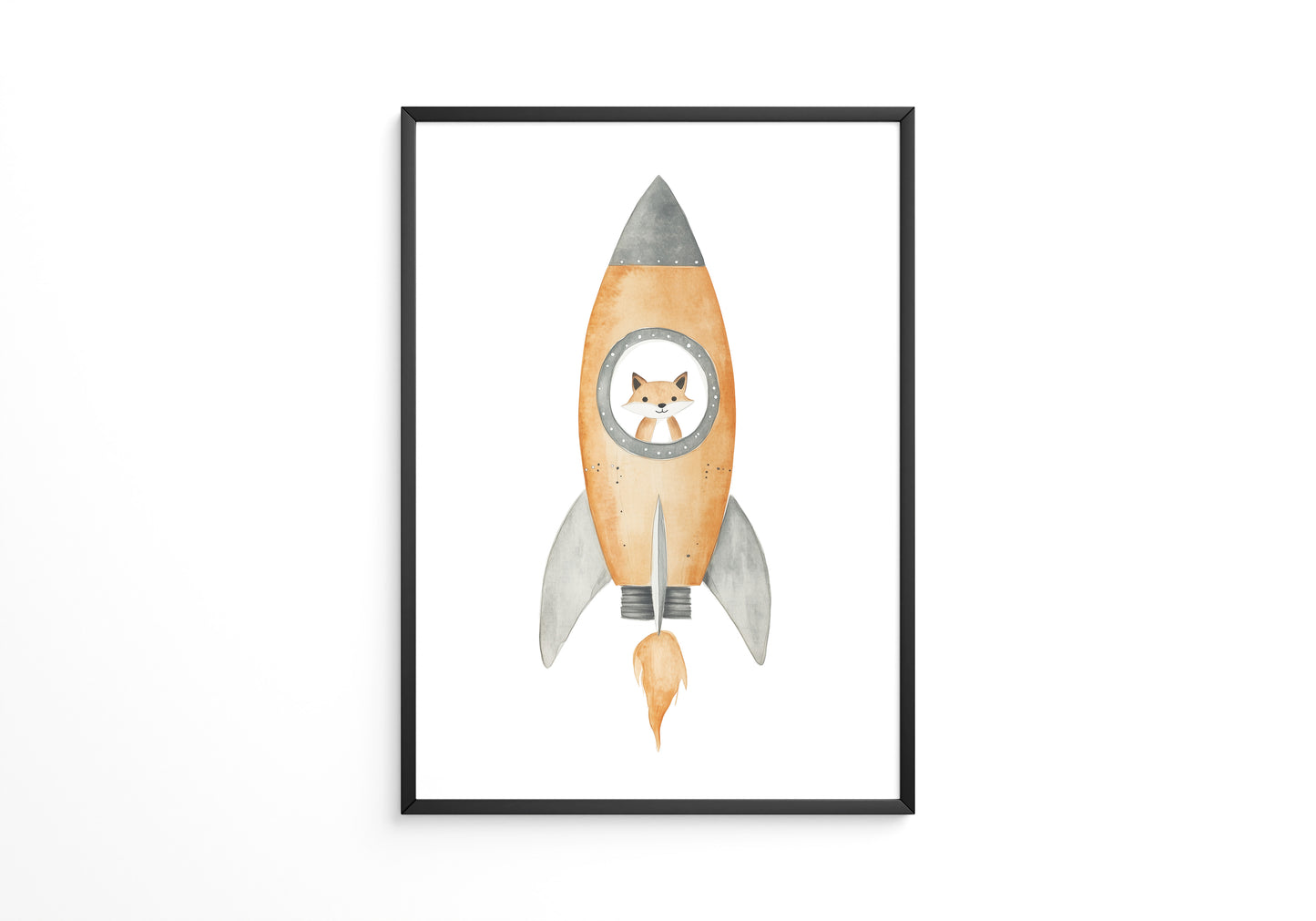 Fuchs Rakete Aquarell
