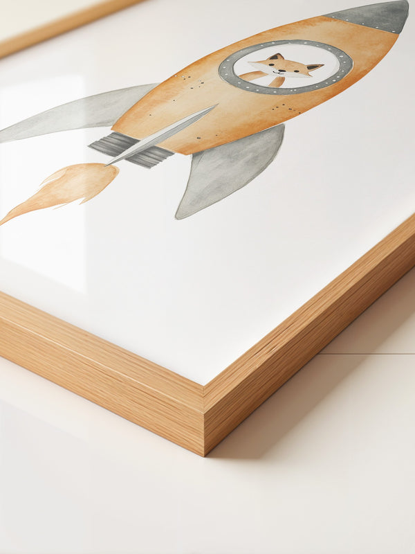 Fuchs Rakete Aquarell