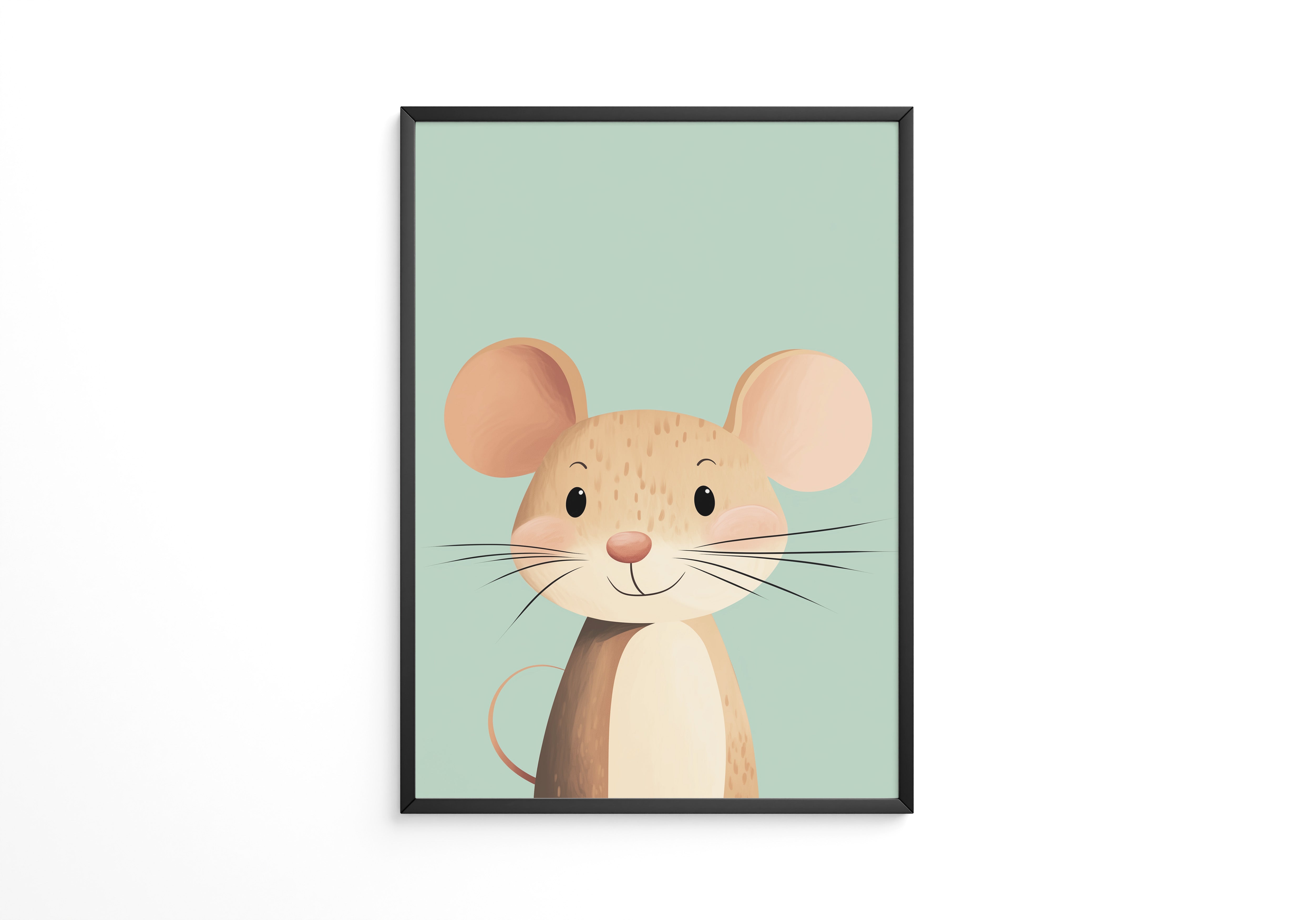 Mauseportrait Pastellfarben