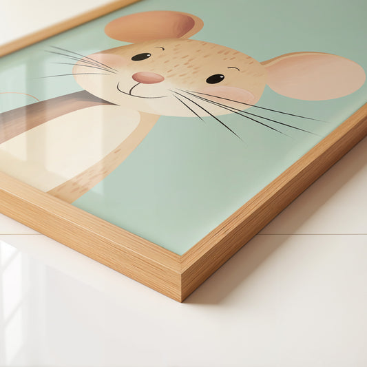 Mauseportrait Pastellfarben