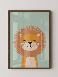 Löwe Illustration Pastellfarben