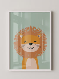 Löwe Illustration Pastellfarben