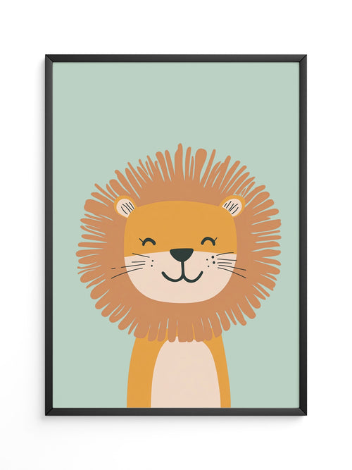 Löwe Illustration Pastellfarben