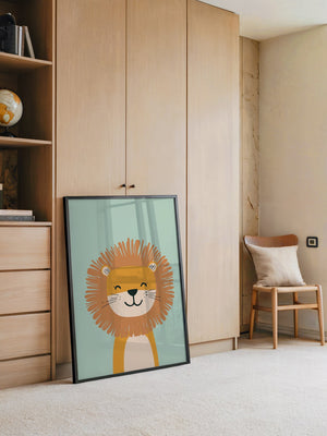 Löwe Illustration Pastellfarben