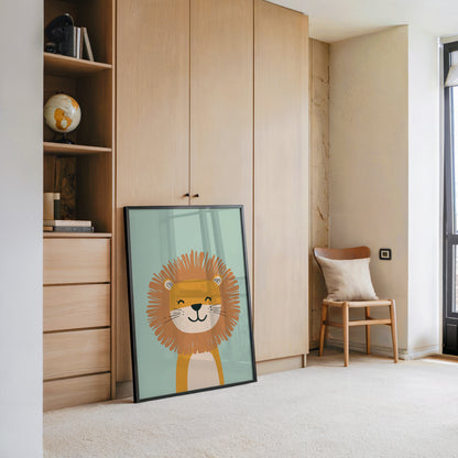 Löwe Cartoon Pastellfarben