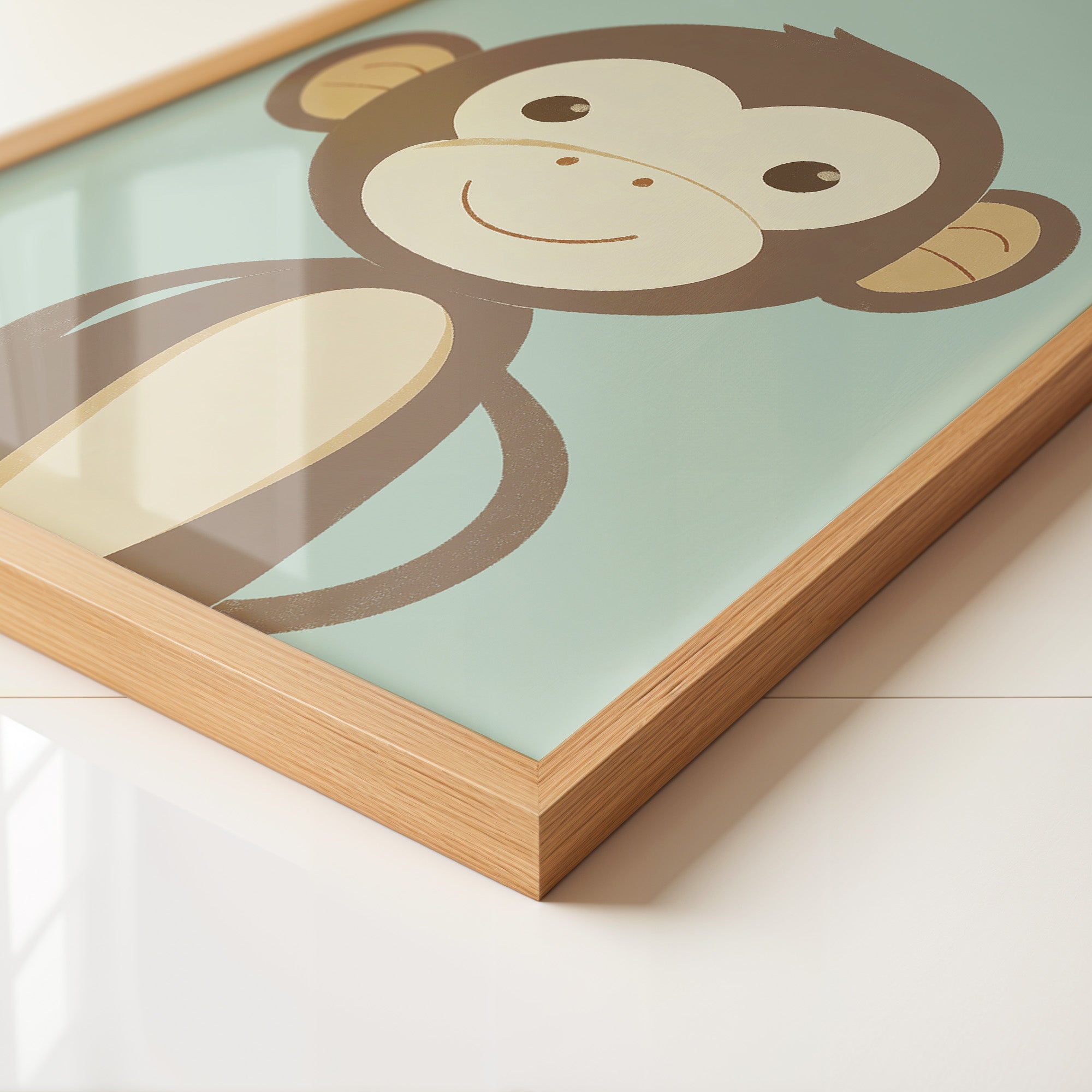 Niedliches Affe Pastellzeichnung