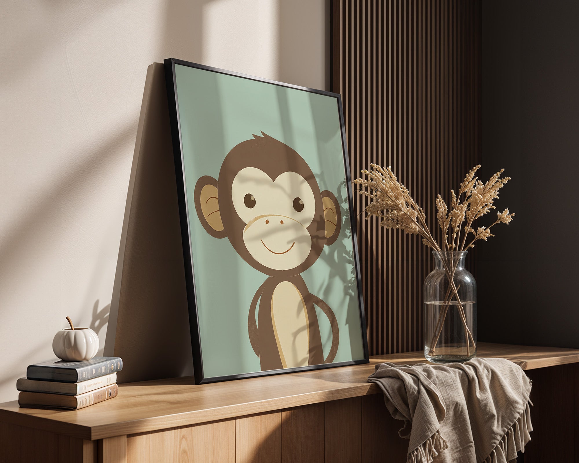 Niedliches Affe Pastellzeichnung