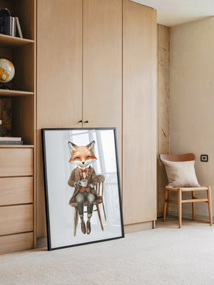Fuchs Gentleman Aquarell