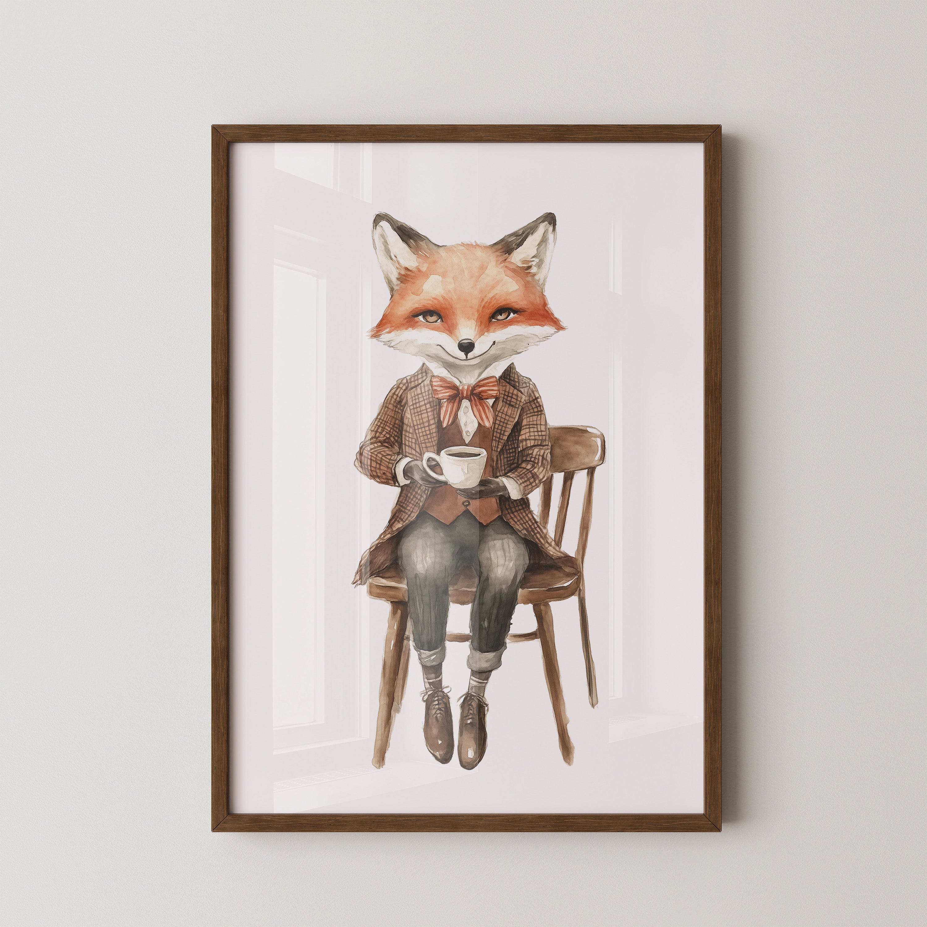 Fuchs Gentleman Aquarell