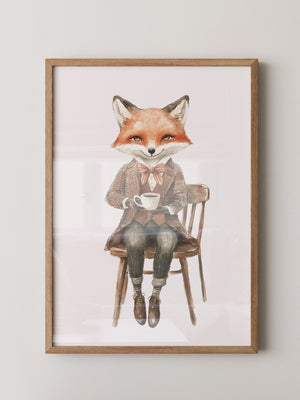 Fuchs Gentleman Aquarell