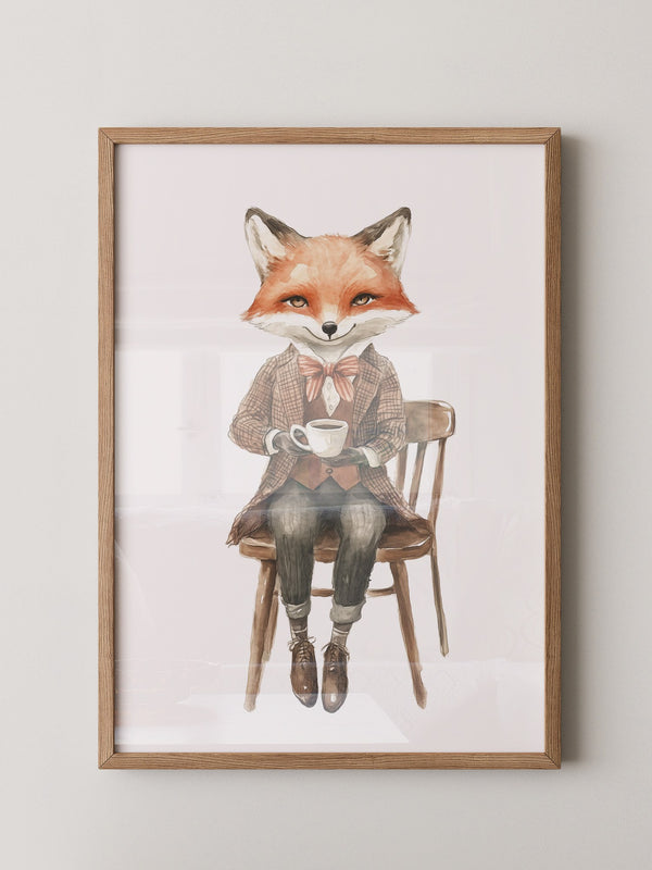 Fuchs Gentleman Aquarell