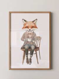 Fuchs Gentleman Aquarell