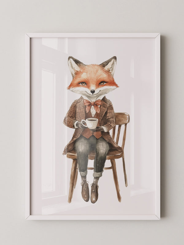 Fuchs Gentleman Aquarell