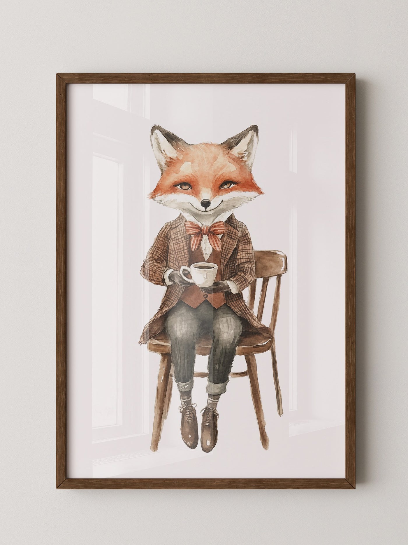 Fuchs Gentleman Aquarell