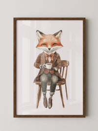 Fuchs Gentleman Aquarell
