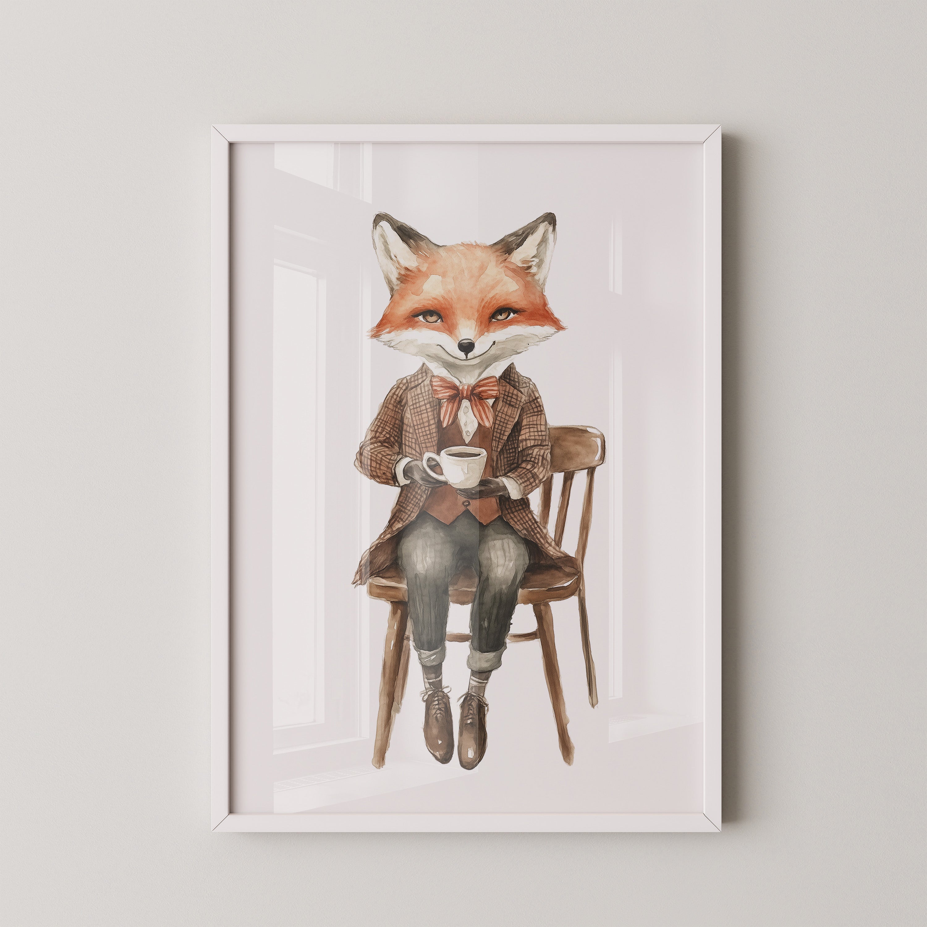 Fuchs Gentleman Aquarell