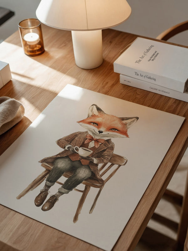 Fuchs Gentleman Aquarell
