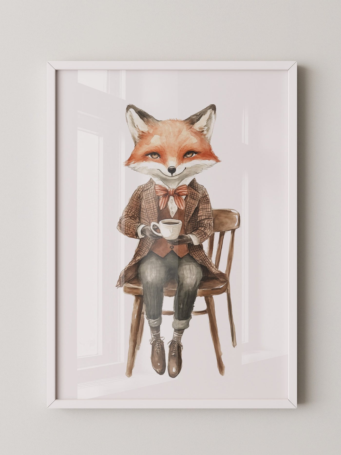 Fuchs Gentleman Aquarell