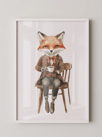 Fuchs Gentleman Aquarell