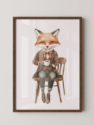 Fuchs Gentleman Aquarell