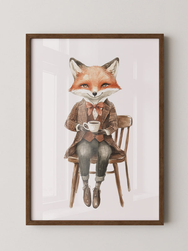 Fuchs Gentleman Aquarell