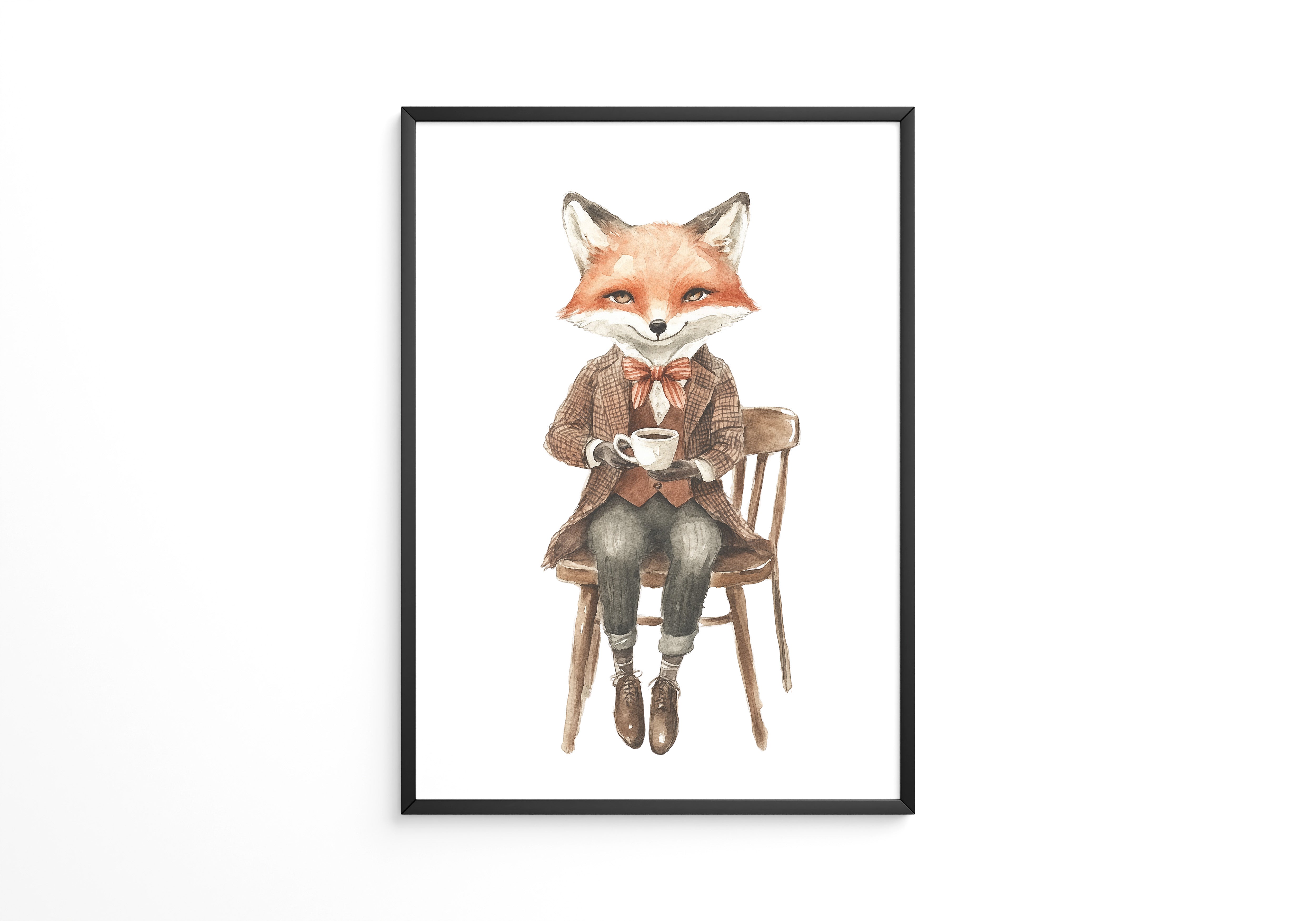 Fuchs Gentleman Aquarell