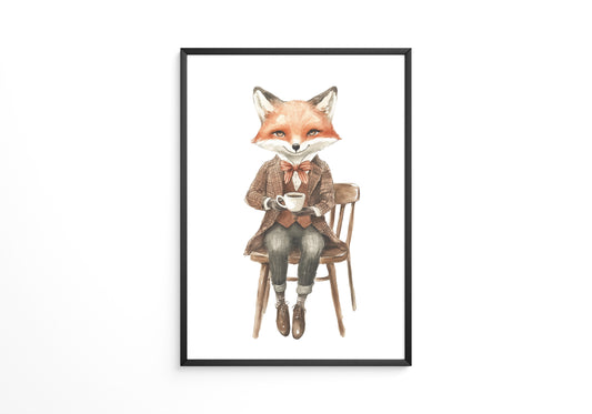 Fuchs Gentleman Aquarell