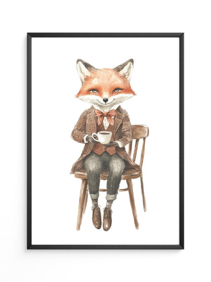 Fuchs Gentleman Aquarell
