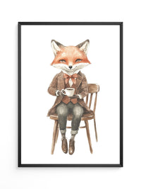 Fuchs Gentleman Aquarell